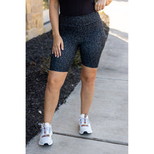 Load image into Gallery viewer, Ready to Ship | Black LEOPARD BIKER SHORTS - Luxe Leggings by Julia Rose®
