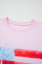 Load image into Gallery viewer, Light Pink Flag Graphic Tee