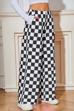 Load image into Gallery viewer, Checkered High Waist Wide Leg Pants
