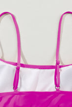 Load image into Gallery viewer, Striped Trim Two Piece Swimsuit