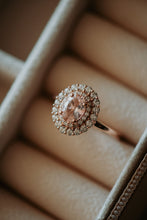 Load image into Gallery viewer, Louise Champagne Morganite Rose Gold Ring