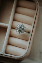 Load image into Gallery viewer, Farah Round Cut Sterling Silver Engagement Ring