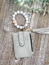 Load image into Gallery viewer, Wendy Wristlet Wallet Keychain "Gray"