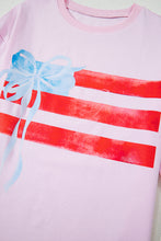 Load image into Gallery viewer, Light Pink Flag Graphic Tee