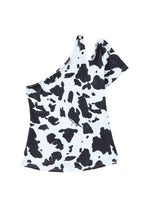 Load image into Gallery viewer, White Western Cow Spots Short Sleeve T-shirt