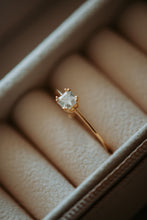 Load image into Gallery viewer, Gretchen Dainty Solitaire 14K Gold Ring