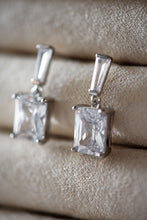Load image into Gallery viewer, Everly Emerald Cut Drop Earrings