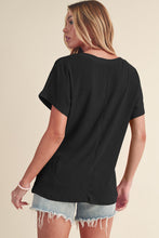 Load image into Gallery viewer, Crinkled V Neck Tee