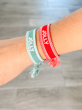 Load image into Gallery viewer, "Jolly" Woven Christmas Bracelets