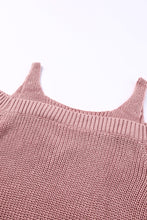 Load image into Gallery viewer, White Dew Shoulder Knitted Sweater