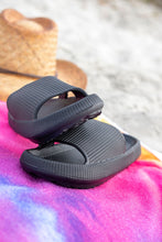 Load image into Gallery viewer, Black Insanely Comfy Slides by Julia Rose lightweight cushioned sole