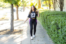 Load image into Gallery viewer, PreOrder | The Presley - Purple Panel Full Length Leggings ROUND 2