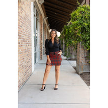 Load image into Gallery viewer, PreOrder | The Helena – Red Plaid Jogger Skirt ❤️🖤