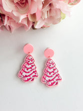 Load image into Gallery viewer, "Pink Christmas Tree" Dangles