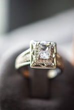 Load image into Gallery viewer, Rowan Emerald Cut Sterling Silver Ring