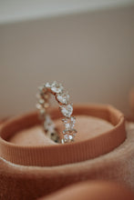 Load image into Gallery viewer, Jazynth White Heart Sterling Silver Ring Band