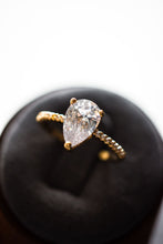 Load image into Gallery viewer, Penelope Pear Cut Gold Ring