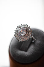 Load image into Gallery viewer, Nova Round Cut Sterling Silver Ring