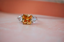 Load image into Gallery viewer, Jeanne Citrine Gem Sterling Silver Ring