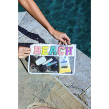 Load image into Gallery viewer, PreOrder| Beach Clear & Waterproof Varsity Pouch**