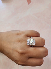 Load image into Gallery viewer, Katrina Radiant Cut Sterling Silver Ring