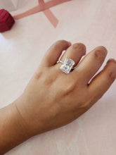 Load image into Gallery viewer, Katrina Radiant Cut Sterling Silver Ring