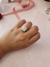 Load image into Gallery viewer, Zheynel Emerald Cut Sterling Silver Ring