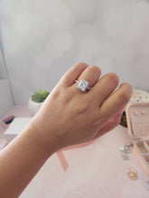 Load image into Gallery viewer, Zheynel Emerald Cut Sterling Silver Ring