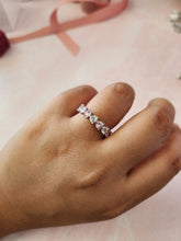 Load image into Gallery viewer, Trisha Pink Heart Sterling Silver Ring Band