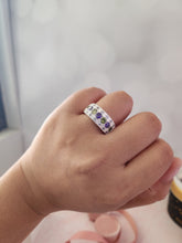 Load image into Gallery viewer, Aimee Multicolor Gemstones Sterling Silver Ring