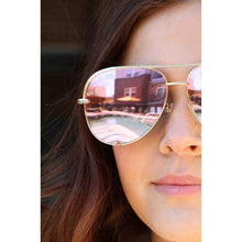 Load image into Gallery viewer, Ready to Ship | The Alex Pink/Gold - High Quality Unisex Aviator Sunglasses