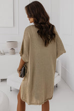 Load image into Gallery viewer, Gray Dolman Half Sleeve Pocketed Long Cardigan
