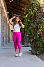 Load image into Gallery viewer, Ready to Ship | Hot Pink CAPRI Collection - Luxe Leggings by Julia Rose®