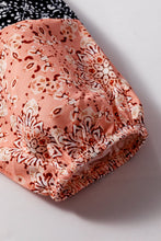 Load image into Gallery viewer, Floral Patchwork V Neck Top
