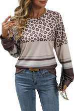 Load image into Gallery viewer, Leopard Color Block Top