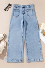 Load image into Gallery viewer, Patch Pocket Straight Leg Loose Jeans