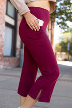 Load image into Gallery viewer, Ready to Ship | The Courtney - Maroon High Waisted Gaucho Pants - ROUND 2