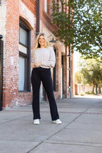Load image into Gallery viewer, PreOrder | The Madison - Black Straight Leg Leggings with Pockets