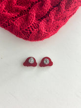 Load image into Gallery viewer, "Santa Hat" Studs