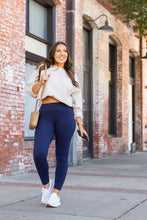 Load image into Gallery viewer, PreOrder | Navy Full Length with Pocket Leggings - Luxe Leggings by Julia Rose®