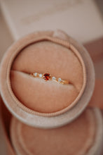 Load image into Gallery viewer, Xelina Dainty Ruby Gold Ring