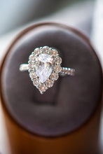 Load image into Gallery viewer, Evelyn Pear Cut Sterling Silver Ring