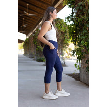 Load image into Gallery viewer, PreOrder | The Nova - Navy CAPRI with Pocket - Luxe Leggings by Julia Rose® - Round 2