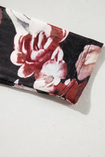 Load image into Gallery viewer, Pink Mesh Floral Long Sleeve Top