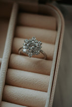 Load image into Gallery viewer, Farah Round Cut Sterling Silver Engagement Ring