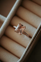 Load image into Gallery viewer, Rachel Champagne Morganite Rose Gold Ring