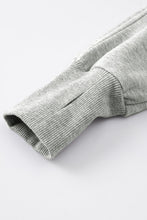 Load image into Gallery viewer, Half Zip Thumbhole Sleeve Sweatshirt