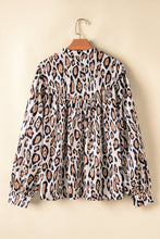 Load image into Gallery viewer, Oversized Leopard Blouse