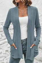 Load image into Gallery viewer, Stone Blue Ribbed Jacket