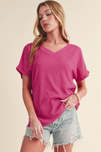 Load image into Gallery viewer, Crinkled V Neck Tee